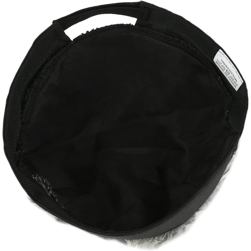 Men No Brim Black And Grey Adjustable Visor Hat With Spiked Wigs Fake Hair Visor - Picture 4 of 5